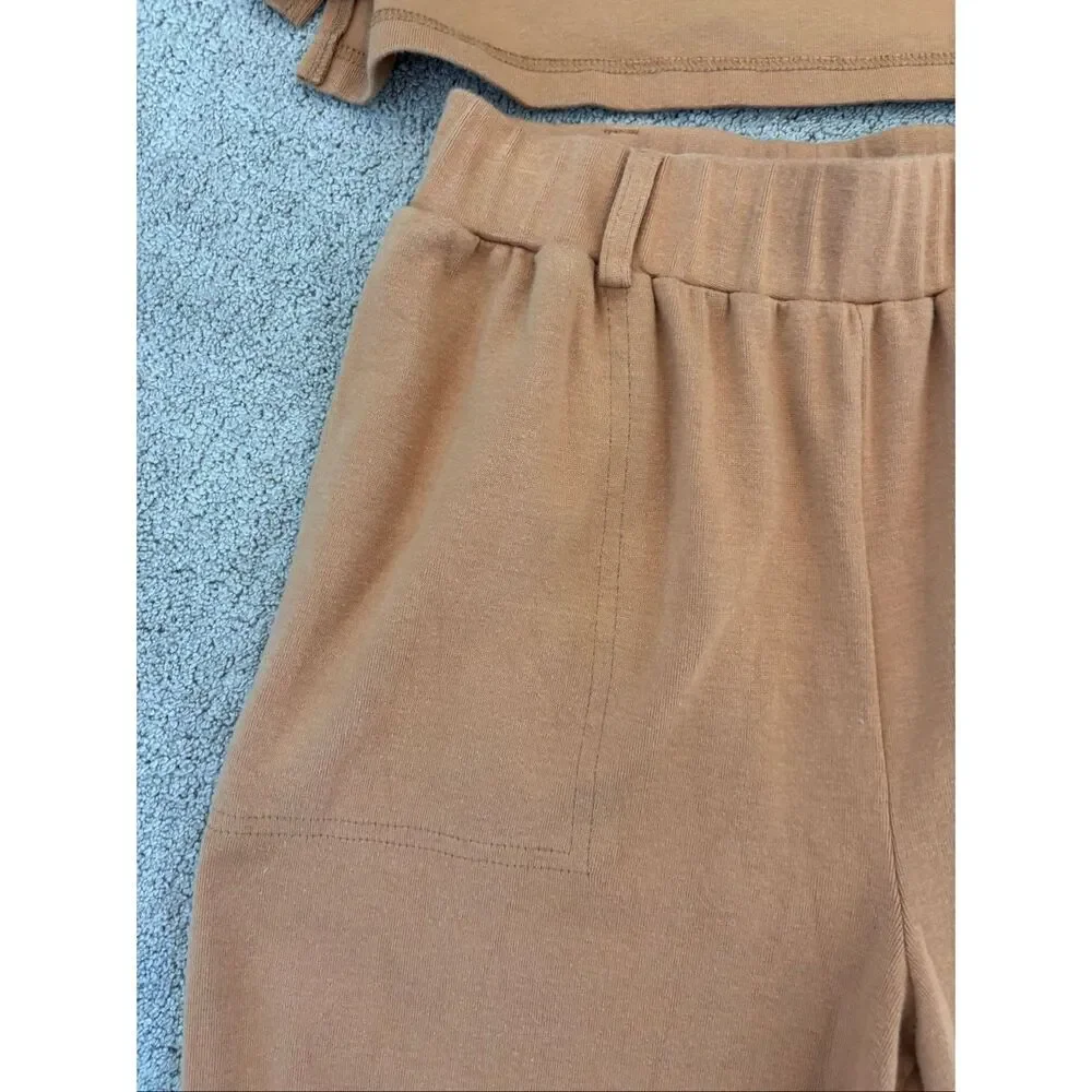 Free People Coastal Lounge Wide Leg Beach Set, XS  F39